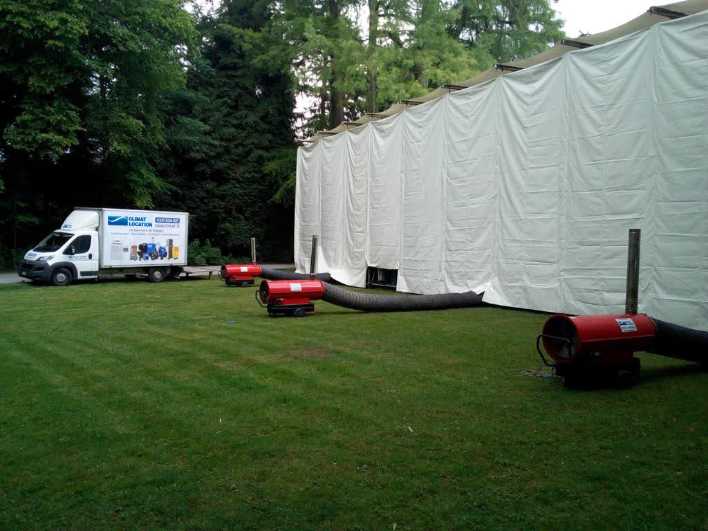 Heizung und Frischluft für zeitliche Schulgebäude.