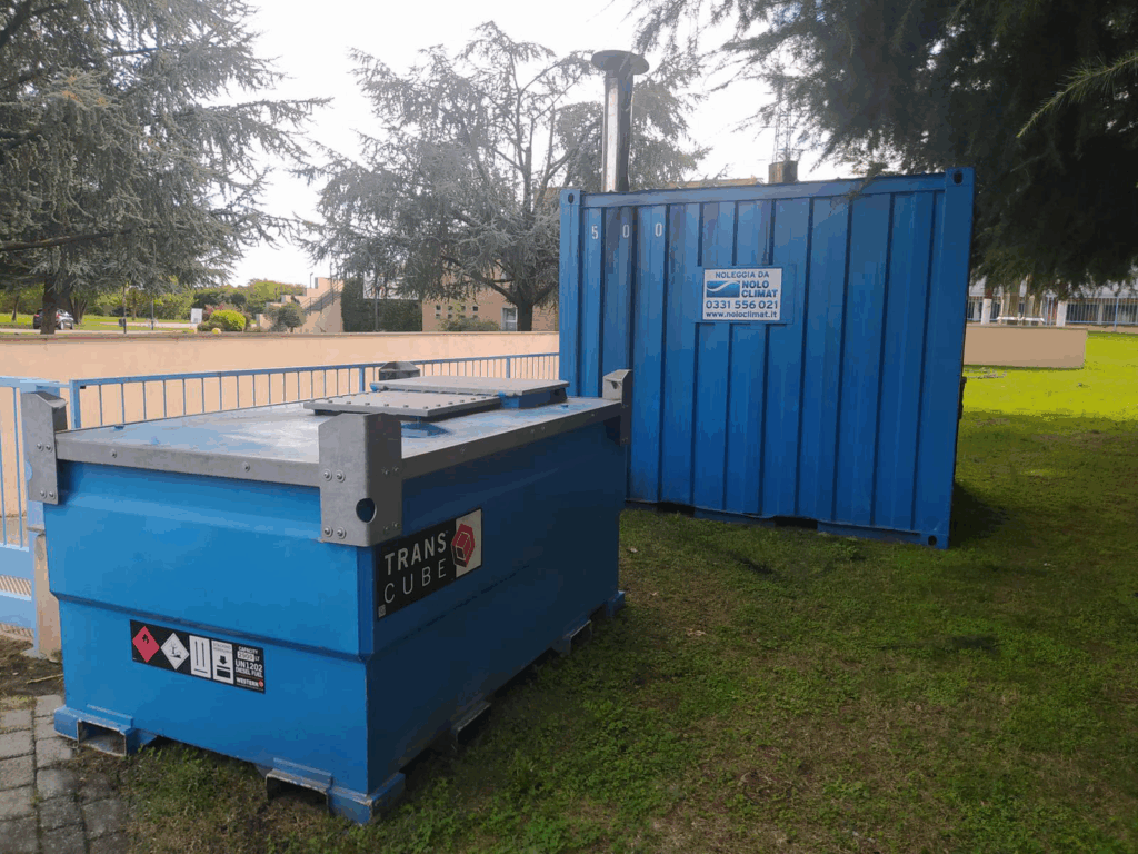 Kesselvermietung für die Schwimmbäder von zwei Sportanlagen.